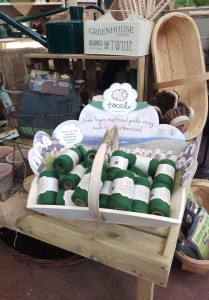 twool at Monkton Elm Garden Centre - trug of Green Fingers traditional garden string