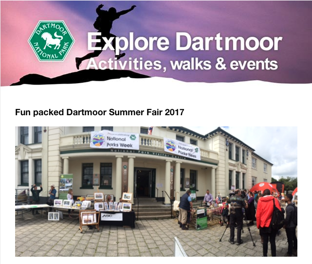 National Parks Week Dartmoor Summer Fair