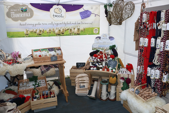 twool stand at RHS Rosemoor Flower Show