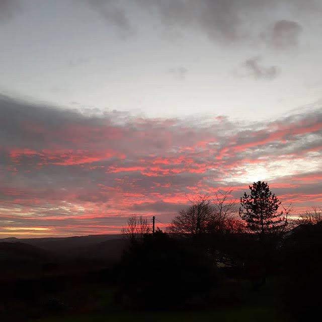 Red sky at night