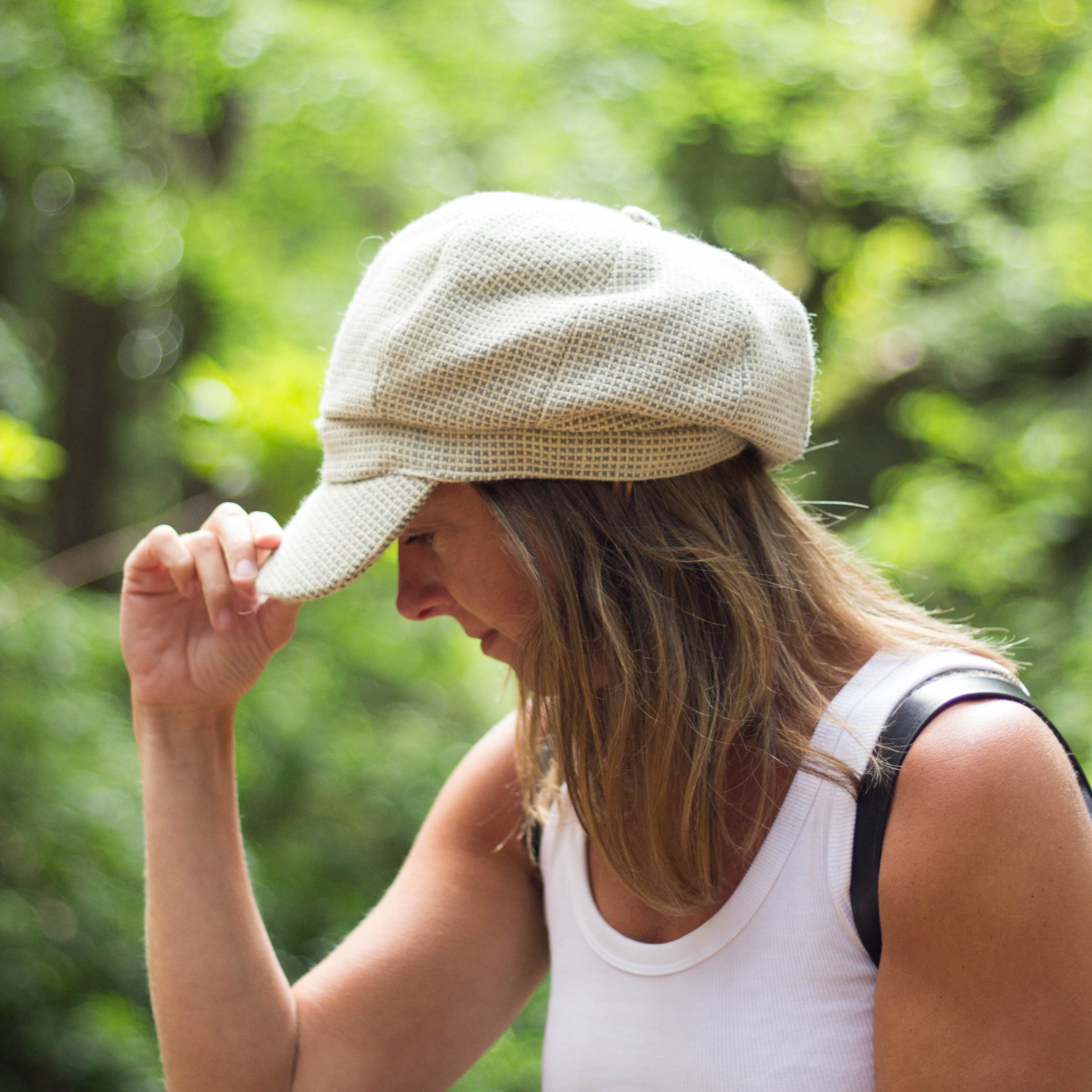 1960's Style Grey Tweed Cap - Image 5