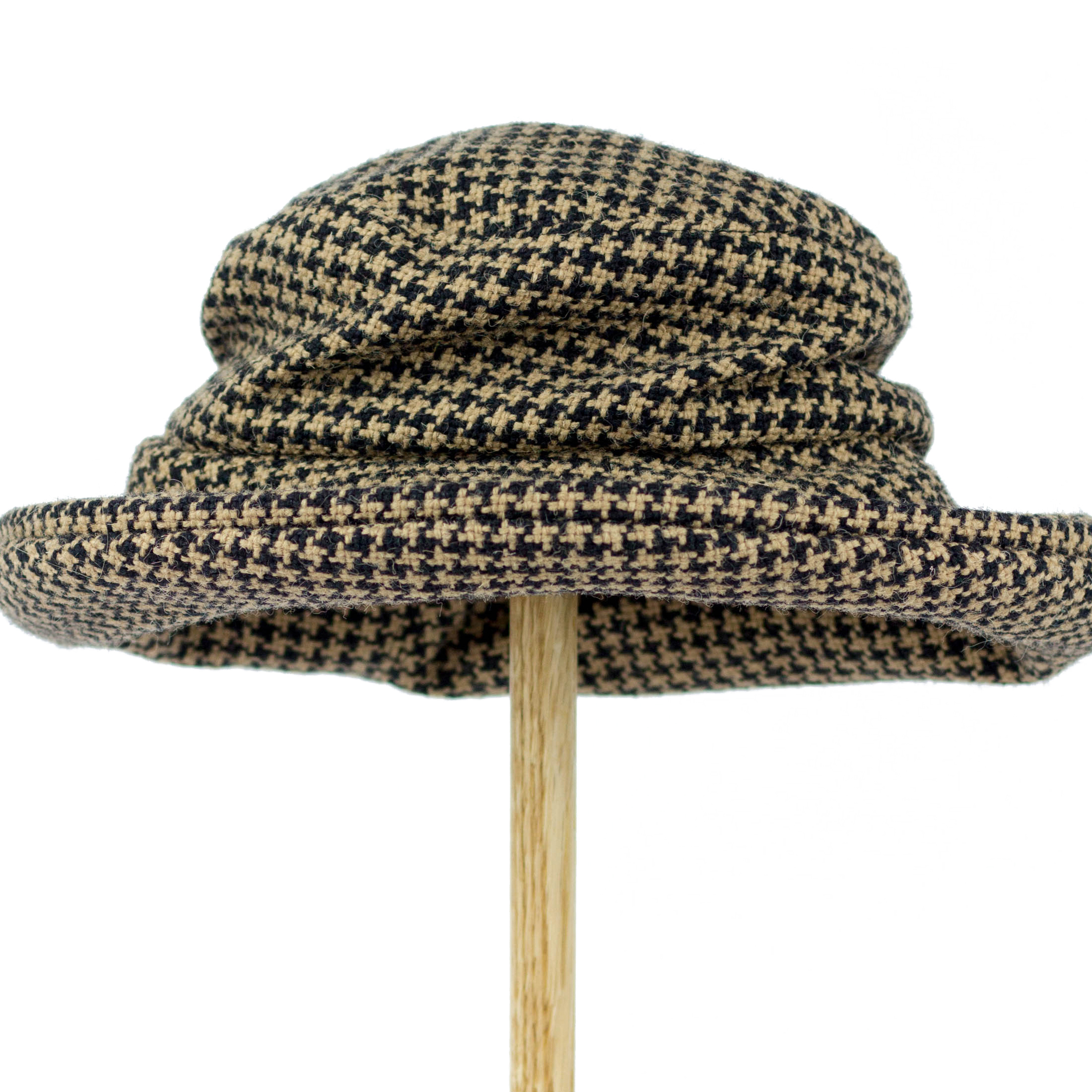 Houndstooth Tweed Ladies Hat - Image 2
