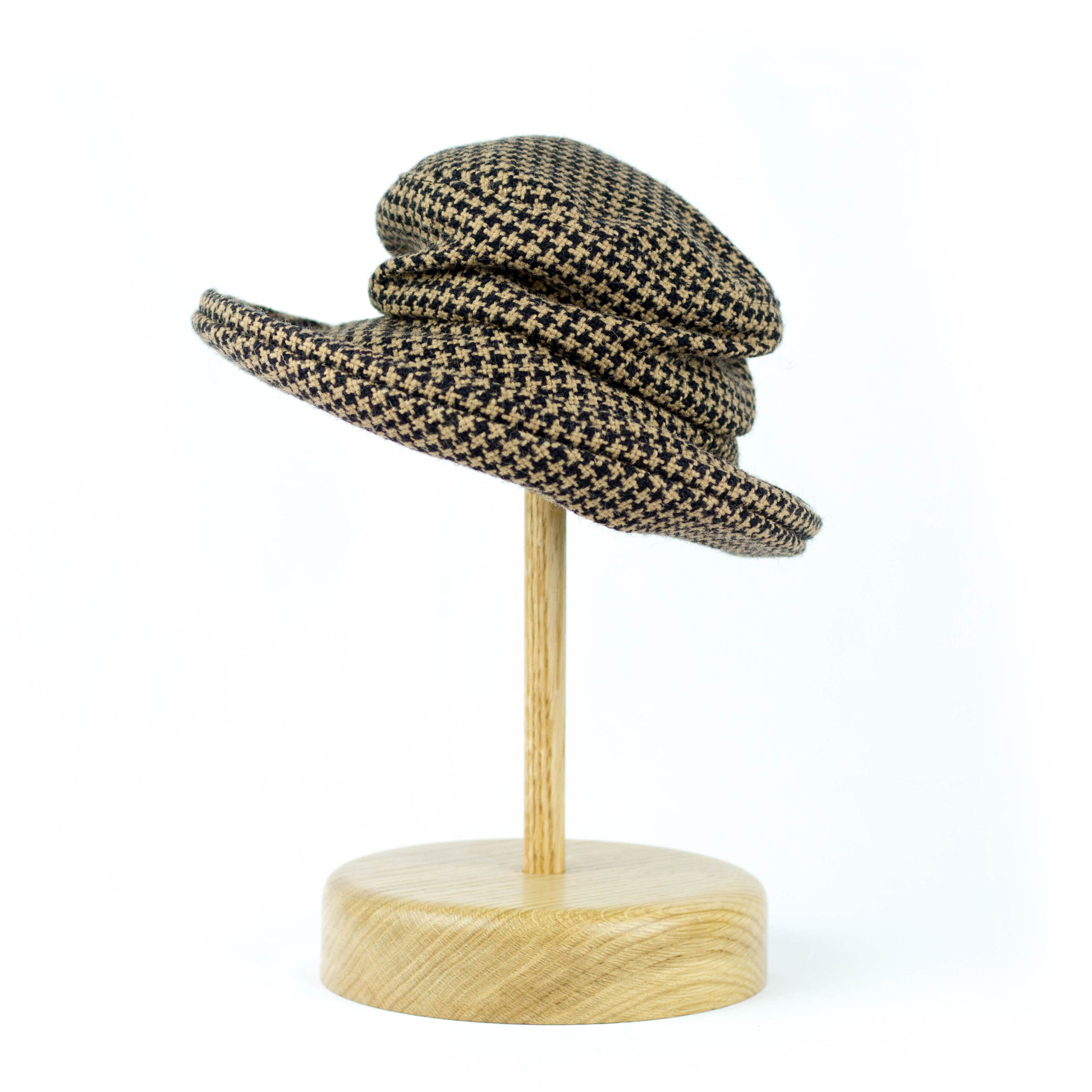 Houndstooth Tweed Ladies Hat - Image 3