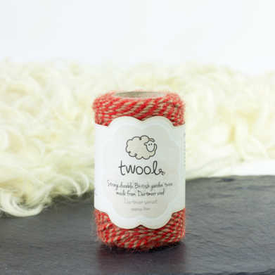Red and white bakers twine
