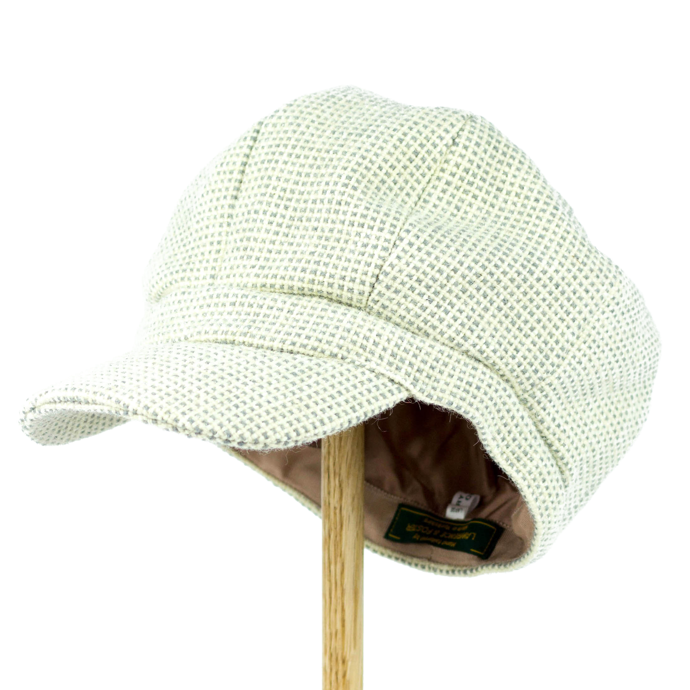 1960's Style Grey Tweed Cap - Image 2