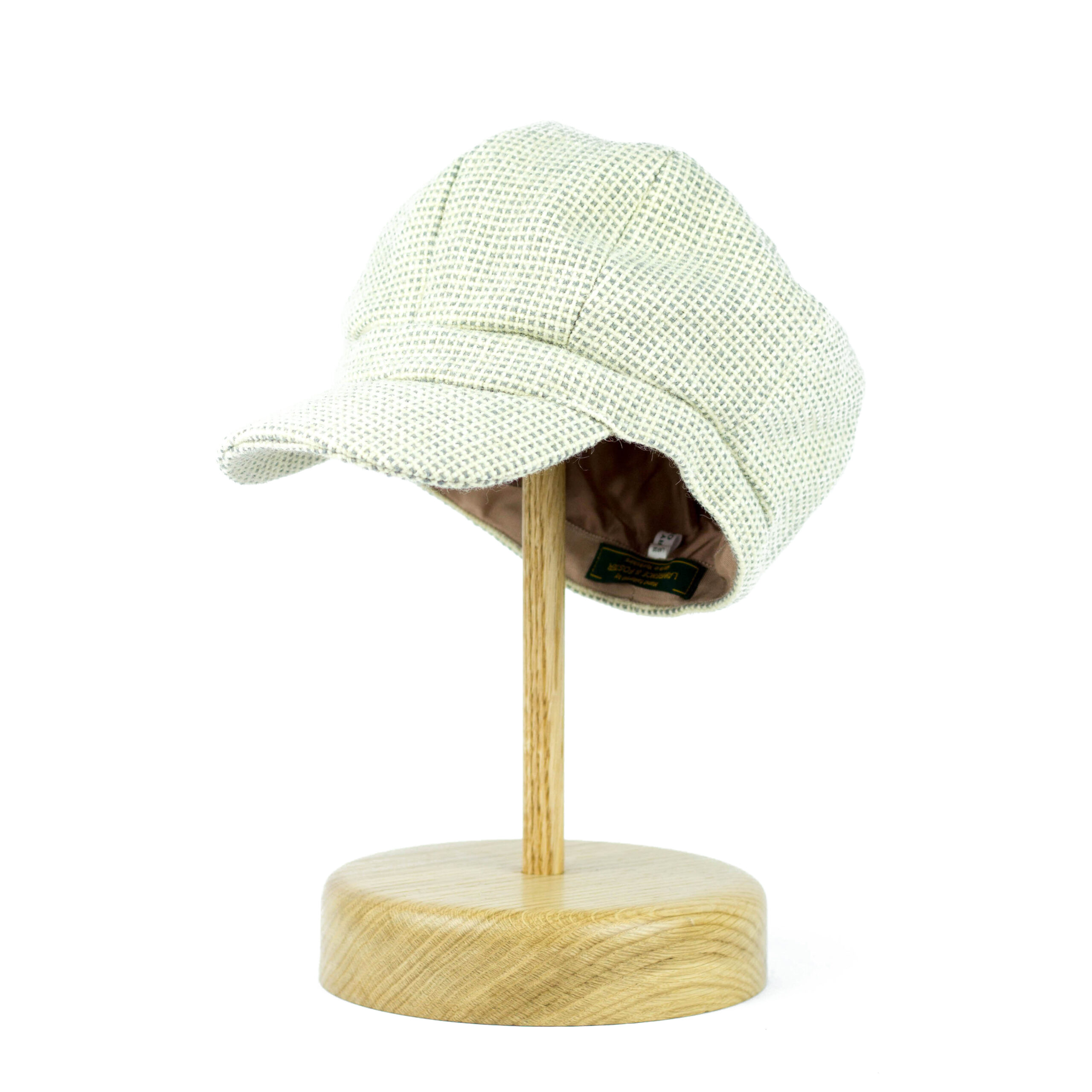 1960's Style Grey Tweed Cap