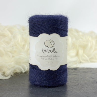 Large Garden twine Wavy Navy 100m twool