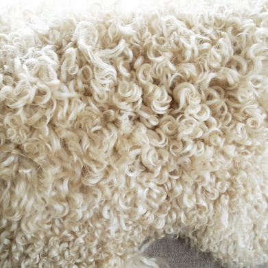 Sheepskin throw
